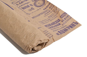 Бумага Эко-крафт "Газета Новости" фиолетовый 70см*5 ярд ± 5%