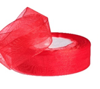 Лента органза,25mmx25yards, цв.красный Лента органза,25mmx25yards, цв.красный
