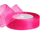 Лента органза,25mmx25yards, цв.фуксия Лента органза,25mmx25yards, цв.фуксия