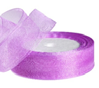 Лента органза,25mmx25yards, цв.лаванда Лента органза,25mmx25yards, цв.лаванда