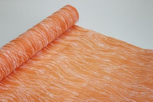 Искусственная сизаль на оранжевом фетре (orange)