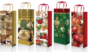 Пакет подарочный ламинированный (123*362*78) 422/423/424/425/426  mix В 