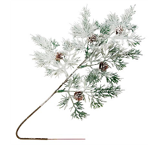 Ветка 45см. заснеженная