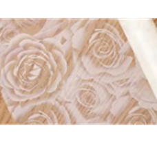 Плёнка "Розы 3D" 53 мкм, 57см*10м, кремовый