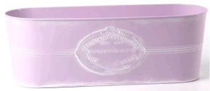 Декоративное кашпо 41X14,5XH14,2/B37,5X10,5СМ, сиреневый, металл