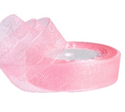 Лента органза,25mmx25yards, цв.розовый
