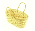 Корзина плетеная (бамбук), овал D26xH13*11см желтый Корзина плетеная (бамбук), овал D26xH13*11см желтый