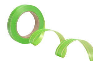 Лента простая (2см*50м) МАТОВЫЕ ПОЛОСЫ САЛАТОВЫЙ Р2184