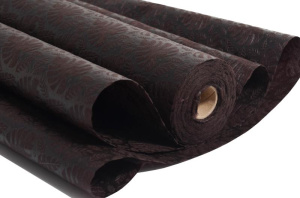 фетр 3D рис. Монстера 50 см * 10 м коричневый темный