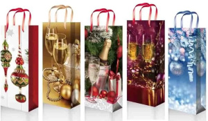 Пакет подарочный ламинированный (123*362*78)  432/433/434/435/436  mix