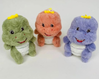 Мягкая игрушка "Дино пушистый" 22 см фиолетовый Мягкая игрушка "Дино пушистый" 22 см фиолетовый