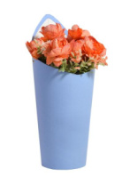 Конус под цветы с высокой спинкой 10*14*33,5 .слива