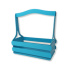 Декоративный ящик двухреечный прямоугольный 250*125 h255 Бирюзовый Декоративный ящик двухреечный прямоугольный 250*125 h255 Бирюзовый