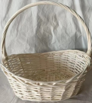 Корзина плетеная (ива): 39*34*17, 1 шт., выбеленный