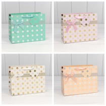 Пакет подарочный "Леди" с тиснением (микс) 23*18*10 230г 1/20 1/360