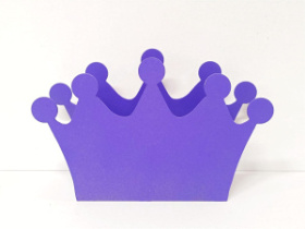 Кашпо Корона (150*240*80) фиолетовый Акция