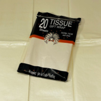 Тишью Бумага фольгированная 20 листов 50х70см желтый