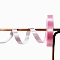 Лента атласная,12mmx25yards, цв. нежно-розовый