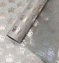 Пленка блестящая "Queen" 50см 5м, серебро