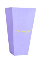 Трапеция прямоугольная 340*180*110 с золот. тиснением "P.s. I love you" светло-фиолетовый Трапеция прямоугольная 340*180*110 с золот. тиснением "P.s. I love you" светло-фиолетовый