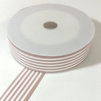 Лента полипропиленовая Полосы 3 см 50 ярд пудровый