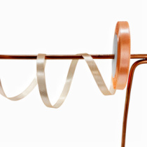 Лента атласная,10mmx25yards, цв. персиковый