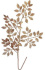 Декоративная новогодняя ветка с глиттером, 63 см, золотой