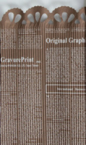Гофрированная бумага "Газета" 50см*66см кофе