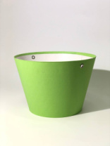 Конус под цветы 11,5*17*12 .салатовый