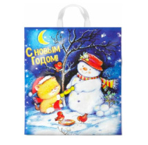 Пакет с пробивной ручкой 38*42 40мкм Вечерок НГод 7740/9407