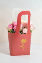 Пакет овальный с ручками «Роза»