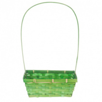 Корзина плетеная (бамбук), D22*11,5 Н9 зеленая