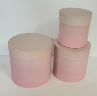 Коробки круглые Набор из 3х (13,5*13,5/16*16/18*18) Градиент 10