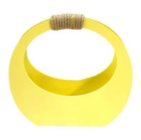 Кашпо сумка круглая маленькая 280*300*120 сливочно желтый Кашпо сумка круглая маленькая 280*300*120 сливочно желтый