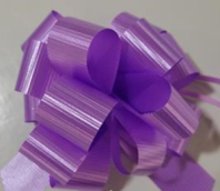 Бант-шар Рельефный узор 30 мм. диаметр 12,7 см, сиреневый