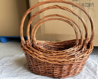 Набор корзин овальные 4 шт ,51*40 см, 43*33*13H/17H*42H,38*28*10H/15H*37H