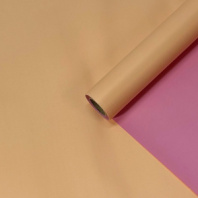 Пленка матовая Корея двухсторонняя персиковый/пудра 48см*13м±5% 50мкр