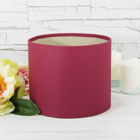Коробка круглая без крышек 15*15 бордо