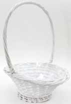 Корзина плетеная (ива) D33*28 H15 HH42 b17, 1 шт., белый Корзина плетеная (ива) D33*28 H15 HH42 b17, 1 шт., белый