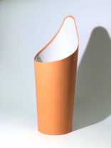 Конус под цветы с высокой спинкой 10*14*33,5 .оранжевый