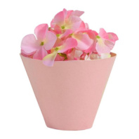 Конус под цветы 7*14*10 .пудровый