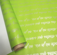 Полипленка матовая 80 мкр 60 см*8 м "Маленький принц" салатовый/серебро