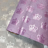 Пленка блестящая "Queen" 50см 5м, сиреневый