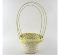 Набор корзин (бамбук) 3шт, D21*H12*HH35, D19*H11*HH33, D16*H10*HH31, желтый