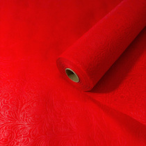 Фетр выбитый Цветы 50*10м красный 