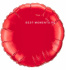 Шар (32"/81 см) Круг, Красный. 1 шт