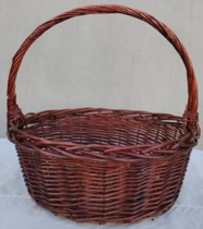 Корзина плетеная (ива): 34*34*14, 1 шт., коричневый