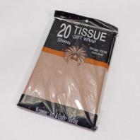 Тишью Бумага, 20  листов в упаковке, 30 грамм, 50cmx66cm, цв. светло-коричневый