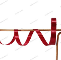 Лента атласная,12mmx25yards, цв. вишневый