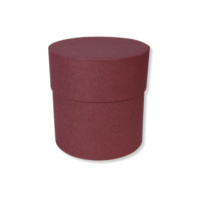 Коробка круглая 10*10 .бордовый 